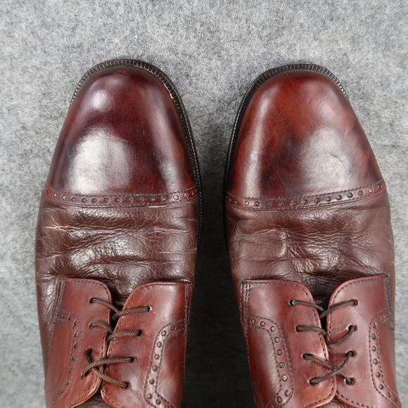 Bostonian Dress Shoes Mens 12 Derby Oxford Leather Cap Toe Brown Classic Formal main image 12